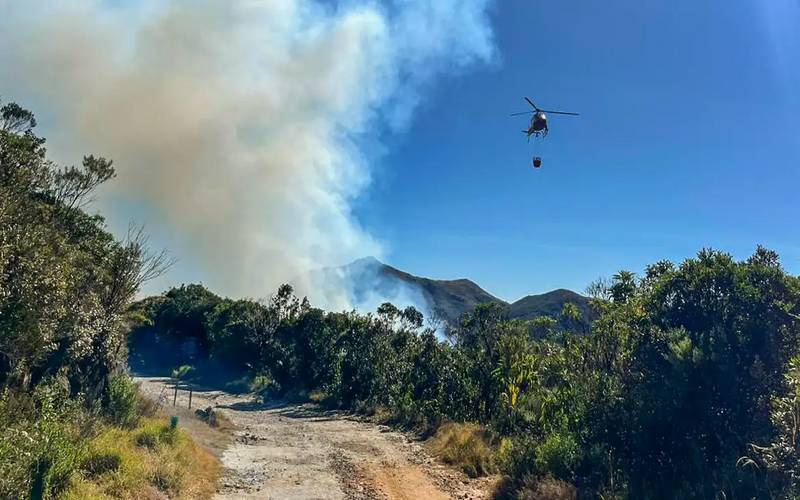 Parque Nacional do Itatiaia tem 300 hectares atingidos por incêndio
