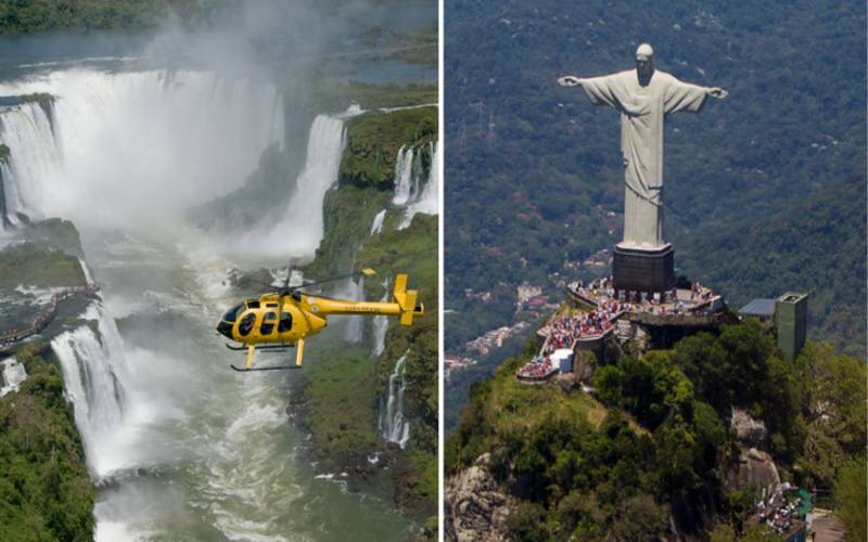 Cataratas do Iguaçu e o Cristo Redentor estão entre os melhores atrativos do mundo par