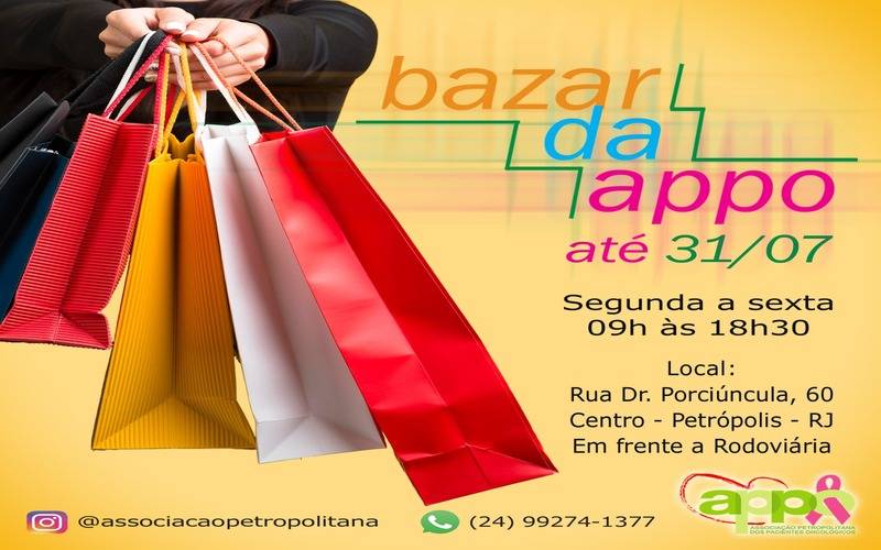 Bazar de inverno da APPO é prorrogado até o final de julho