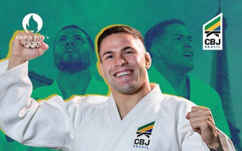 Willian Lima conquista prata no judô, a 1ª medalha do Brasil em Paris