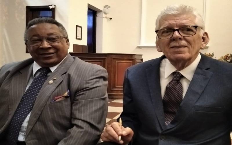 01- Célio Barbosa e José Afonso Barenco de Guedes Vaz: advogados completaram 80 anos e