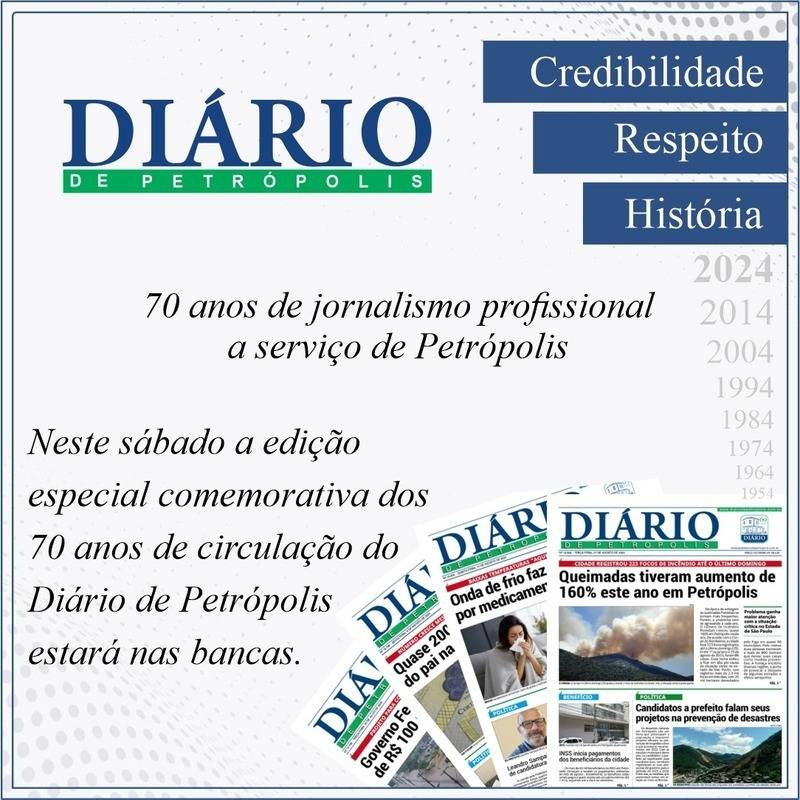 Diário de Petrópolis completa 70 anos