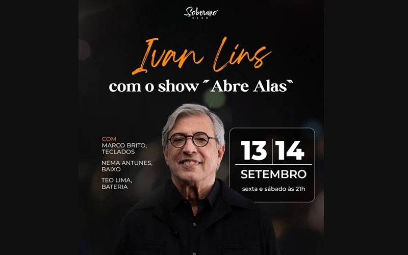 Ivan Lins sobe ao palco do Soberano Jazz Club