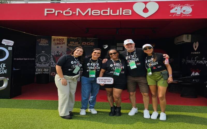 Projeto petropolitano Pró-Medula conscientiza público do Rock in Rio sobre transplante