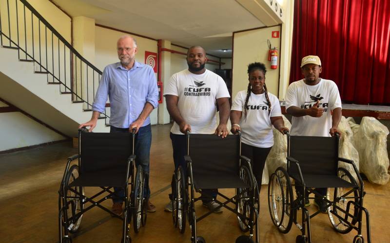 Projeto Anel da Solidariedade da UNIFASE/FMP já doou 188 cadeiras de rodas