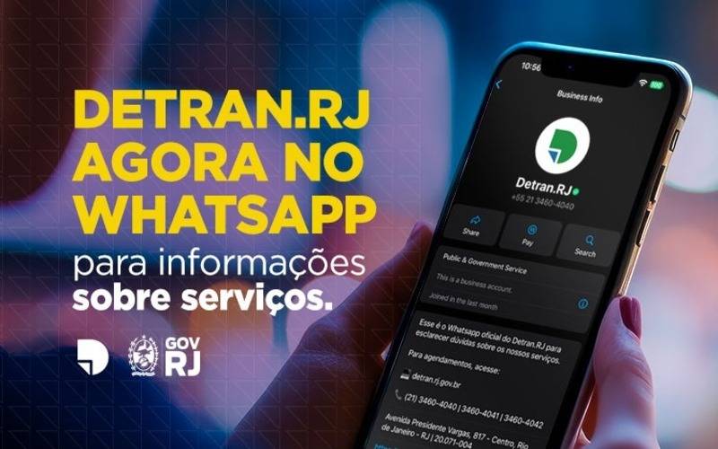 Detran.RJ esclarece dúvidas e presta informações aos cidadãos pelo WhatsApp