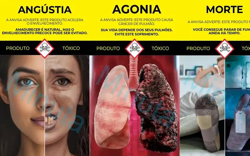 Anvisa apresenta novas imagens contra fumo em embalagens de cigarros