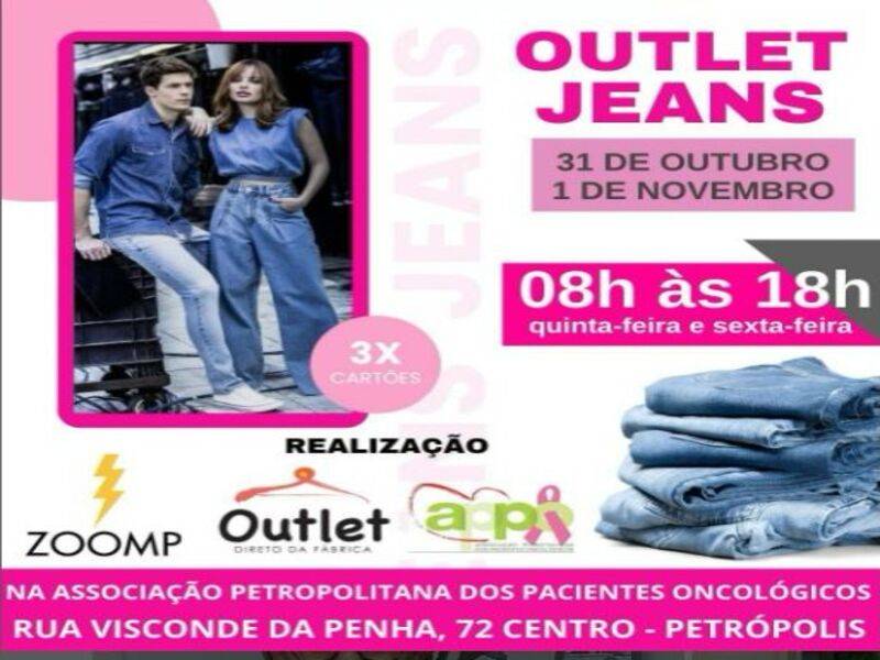 Outlet Jeans na APPO oferece moda acessível e ajuda pacientes oncológicos de Petrópoli