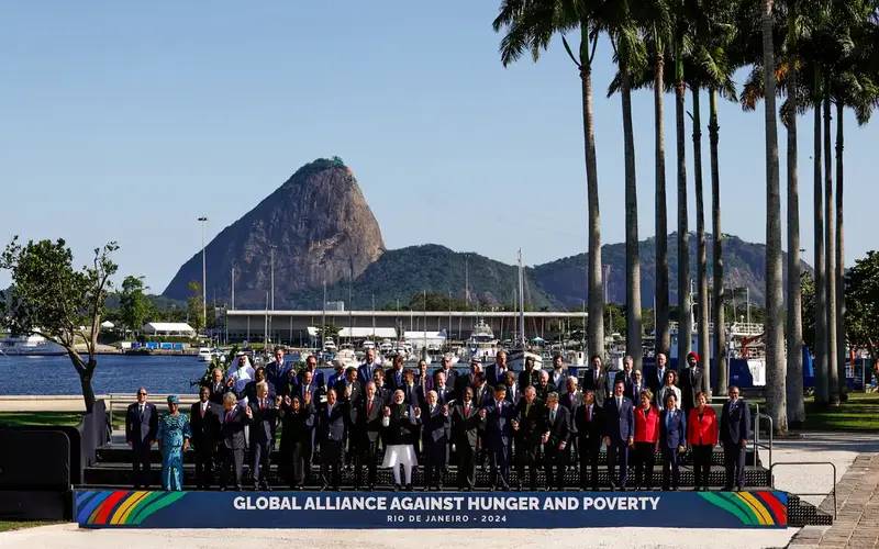 G20: Foto oficial reúne líderes mundiais sem Biden, Meloni e Trudeau