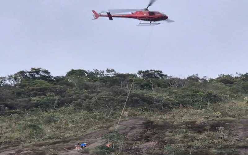 Corpo de Bombeiros realiza resgate em pedreira no Thouzet 