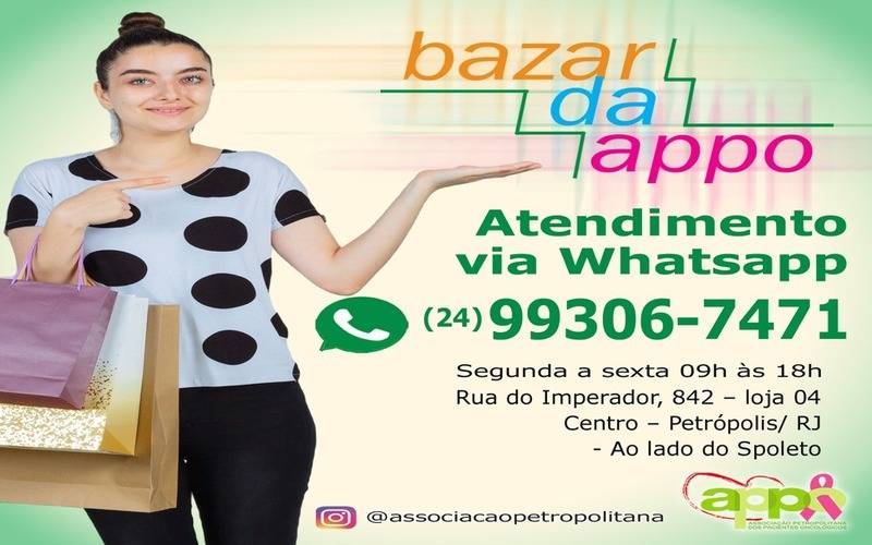 Bazar da APPO inova com atendimento personalizado via WhatsApp