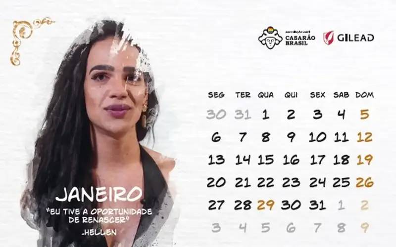 Associação LGBTQIA Casarão Brasil lança calendário trans 2025