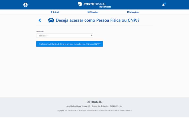 Posto Digital do Detran.RJ agora permite o acesso pelo CNPJ para consultas sobre veícu