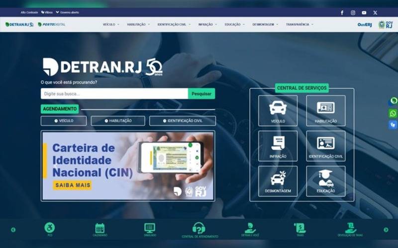 Detran.RJ lança novo site e proporciona aos cidadãos acesso mais fácil e rápido a docu