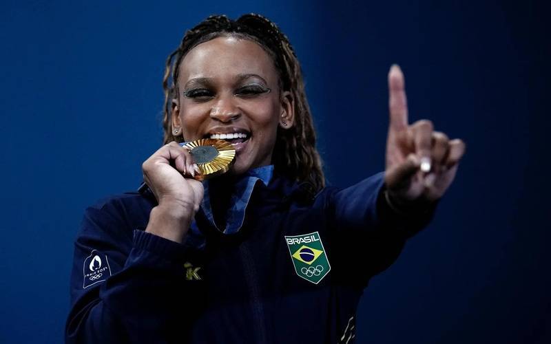 Rebeca Andrade é indicada ao Oscar do Esporte