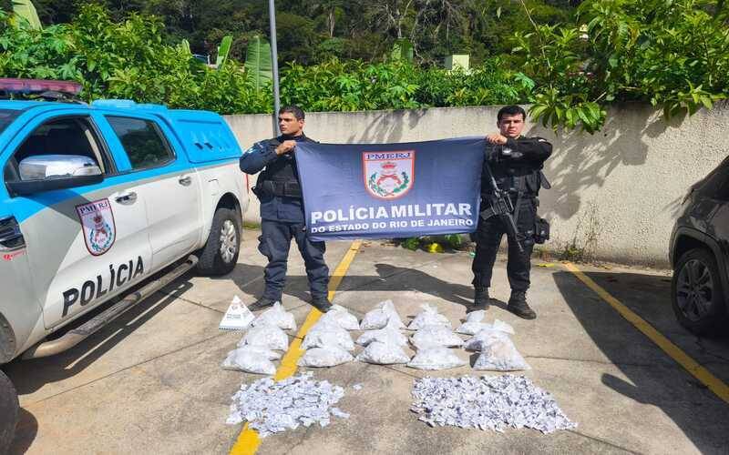 PM apreende grande quantidade de entorpecentes no Glória: prejuízo de mais de R$ 30 mi