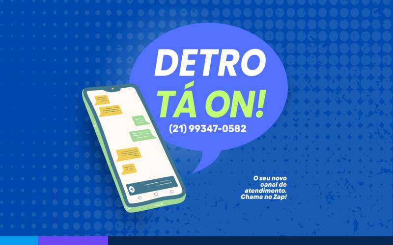 Detro-RJ lança canal de atendimento via WhatsApp para facilitar contato com a populaçã