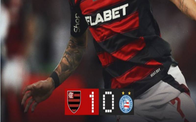 Flamengo vence com gol de Arrascaeta e lidera o Brasileiro