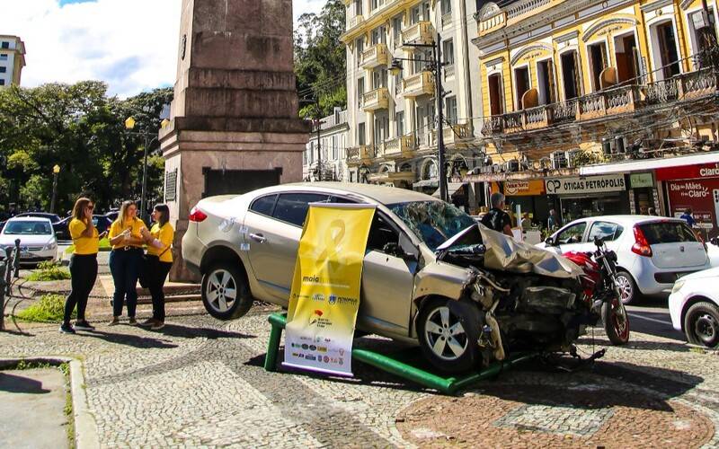Maio Amarelo: confira as alterações no trânsito para o simulado de acidente na Rua do 