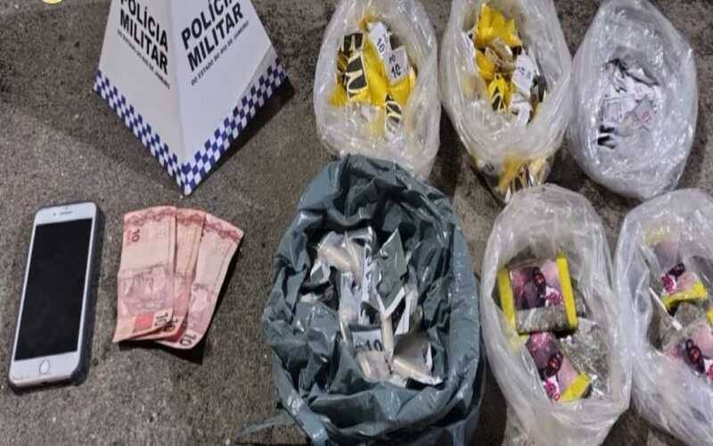 PM apreende drogas no Provisória