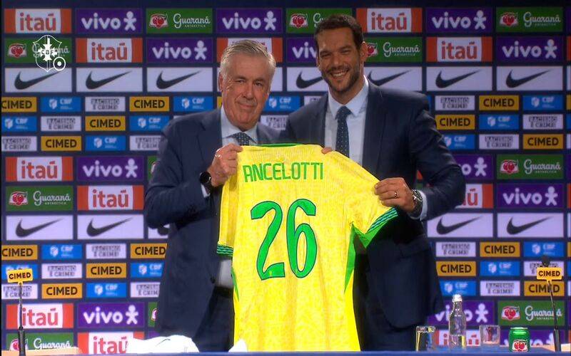 Ancelotti anuncia primeira convocação para Seleção Brasileira