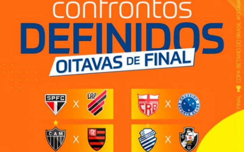 CBF sorteia confrontos das oitavas de final da Copa do Brasil