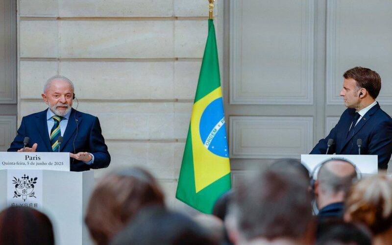 Em Paris, Lula e Macron defendem fim dos conflitos em Gaza e na Ucrânia
