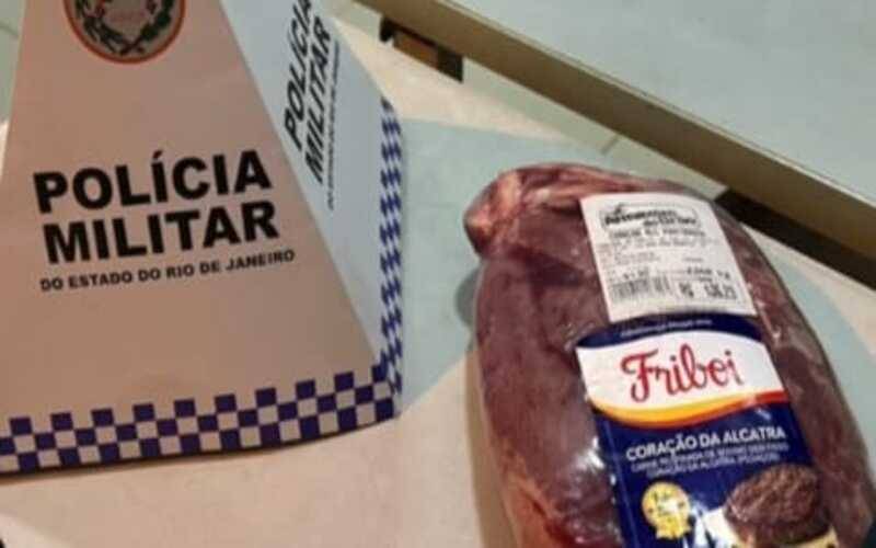 Centro: homem preso por furto de carne em supermercado
