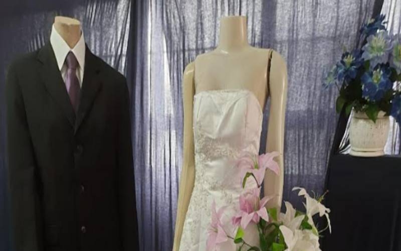 No mês dos namorados, Bazar da APPO oferece vestidos de noiva, ternos e acessórios par