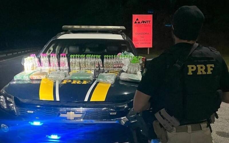 PRF apreende carga de maconha e lança-perfume na Região Serrana do Rio