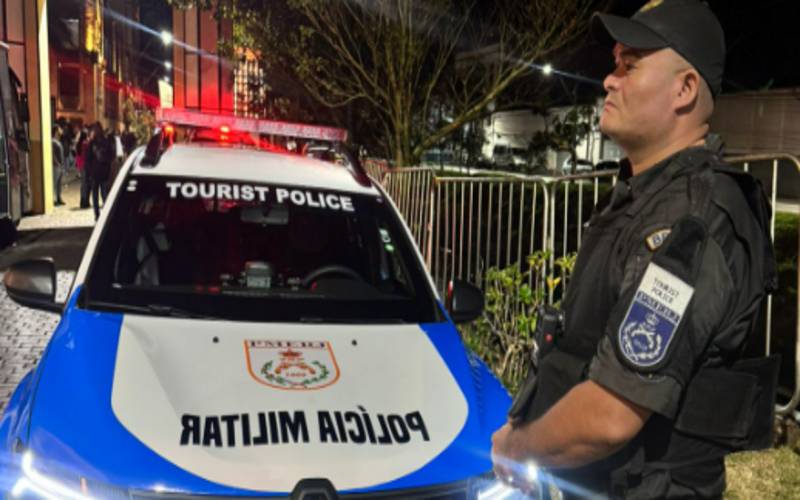 Polícia Militar reforça presença na Bauernfest com Caminhão Comando, Batalhão de Turis