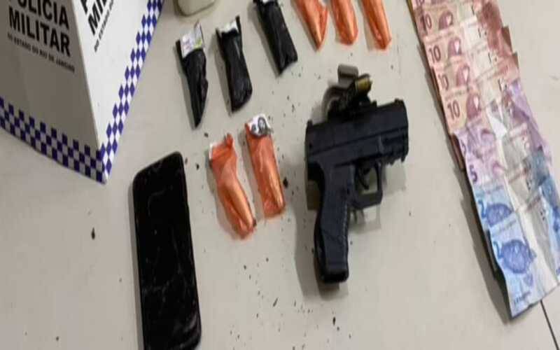 Ação conjunta: homem preso e drogas apreendidas no Quitandinha