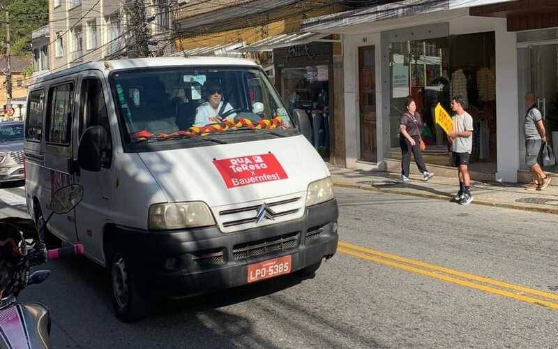 Sucesso: mais de mil pessoas já prestigiaram o transporte entre Rua Teresa e Bauernfes