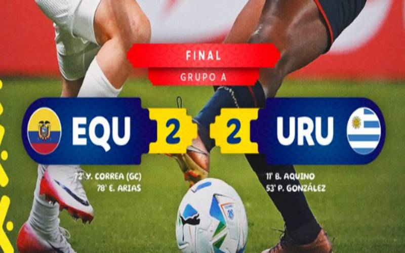 Equador arranca empate com Uruguai na abertura da Copa América