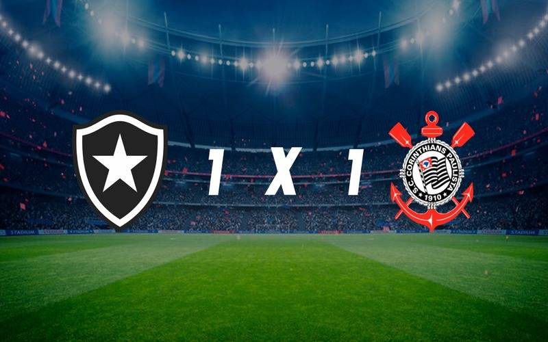 Botafogo empata com o Corinthians pelo Brasileirão