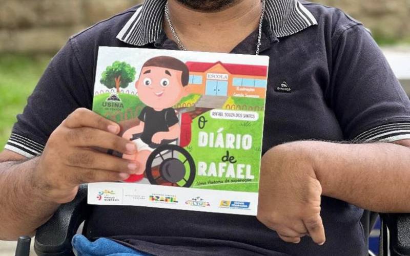 O Diário de Rafael: autor diagnosticado com paralisia cerebral lança biografia com apo