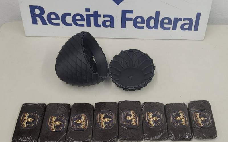 Receita Federal apreende haxixe em encomenda no Aeroporto do Galeão/RJ