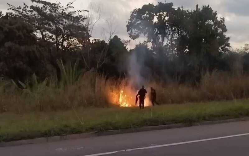 Inea multa homem preso por atear fogo em vegetação às margens da BR 393 em Três Rios