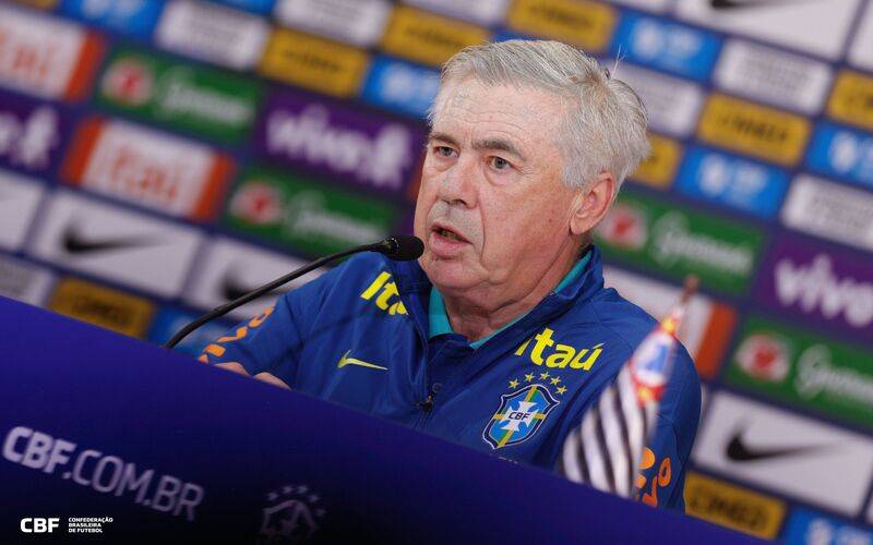 Carlo Ancelotti vai convocar seleção brasileira no dia 25 para jogos contra Chile e Bo