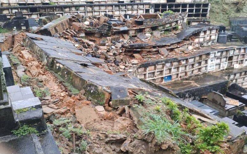 Mais de 70 toneladas de resíduos de exumação retirados do Cemitério do Centro desde ma