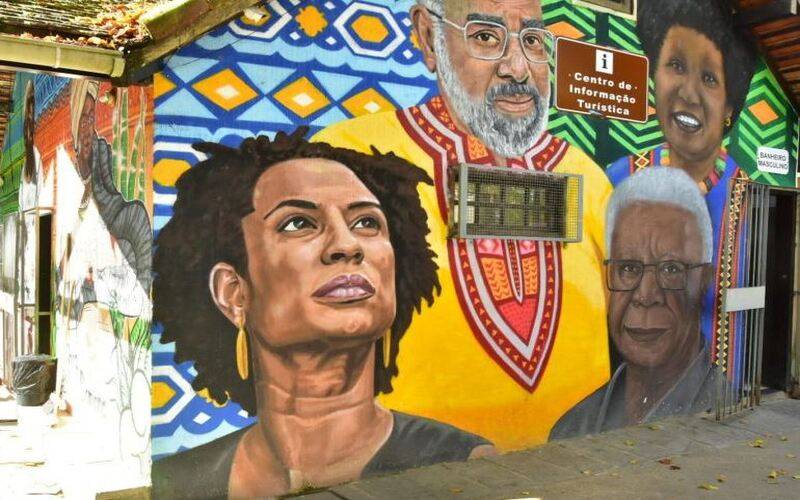 Pintura de Marielle Franco é novamente vandalizada
