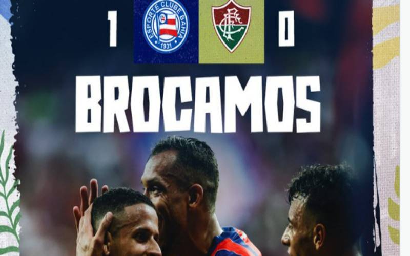 Bahia abre vantagem sobre Fluminense nas quartas da Copa do Brasil