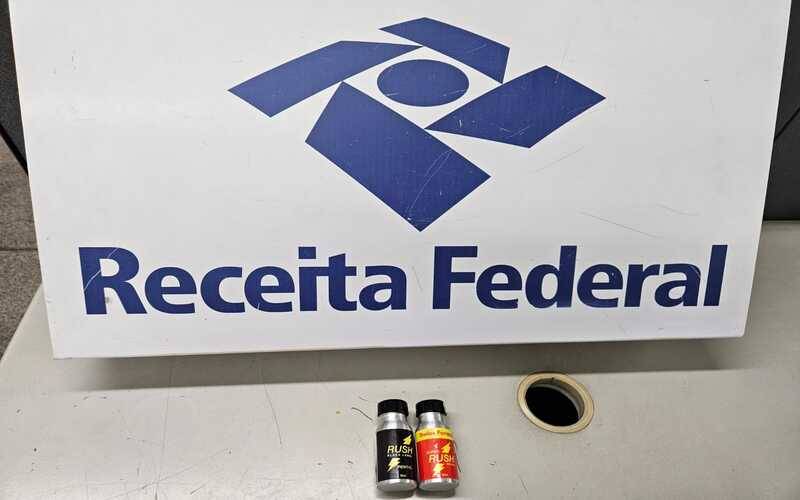 Receita Federal apreende poppers em encomenda postal no Aeroporto do Galeão