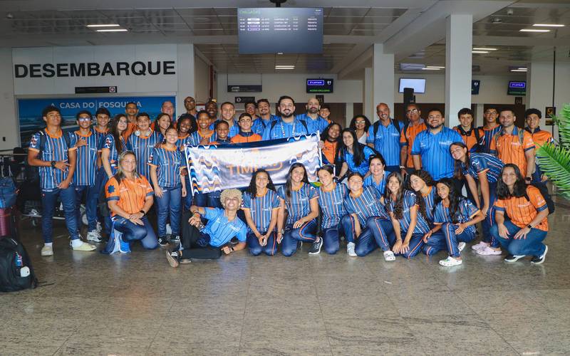 Time RJ embarca para os Jogos Escolares Brasileiros 2025 com número recorde de atletas