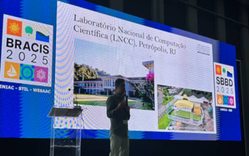 Premiação de pesquisador e troca de experiências marcam participação do IIA-LNCC no BR