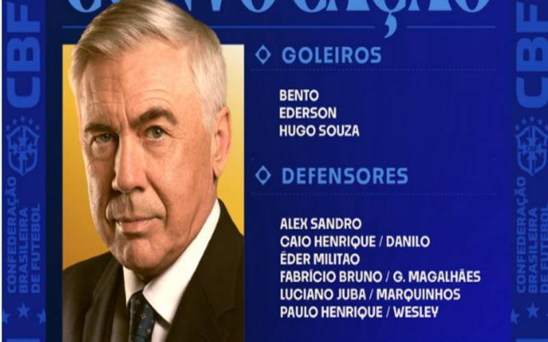 Carlo Ancelotti convoca seleção para dois últimos amistosos de 2025