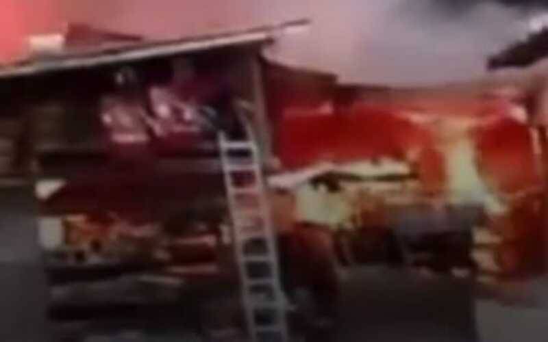 Incêndio é registrado em fábrica de telhas de Itaipava