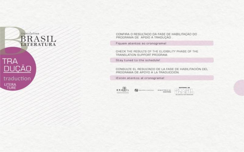 FBN divulga o resultado da fase de habilitação do Programa de Apoio à Tradução e à Pub