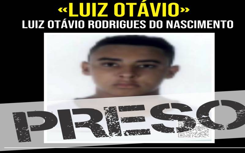 Policiais do 4ºCPA/12ºBPM, com informações do Disque Denúncia, prenderam em Piratining