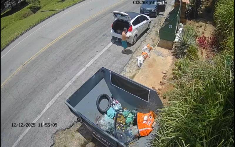 Casos de descarte irregular de pneus e entulho são registrados em Pedro do Rio